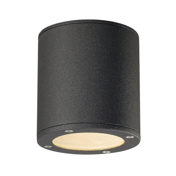 SLV 231545 SITRA, Outdoor Deckenleuchte, TCR-TSE, IP44, rund, anthrazit, max. 9 W