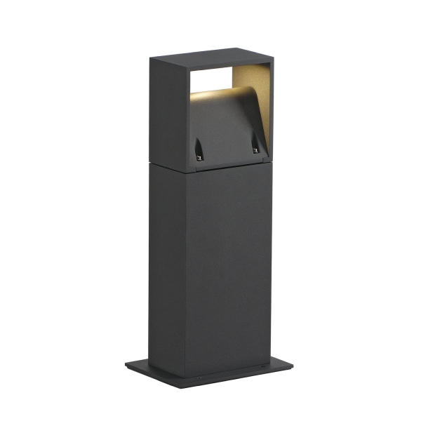 SLV 232115 LOGS 40, Outdoor Standleuchte, LED, 3000 K, IP65, eckig, anthrazit, L/B/H 13/8/39,5 cm, 8 W