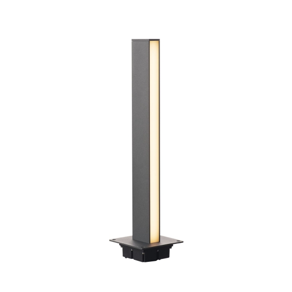 SLV 232165 H-POL 60, Wege- und Standleuchte, einflammig, LED, 3000 K, anthrazit, L/B/H 16,5/16,5/66 cm