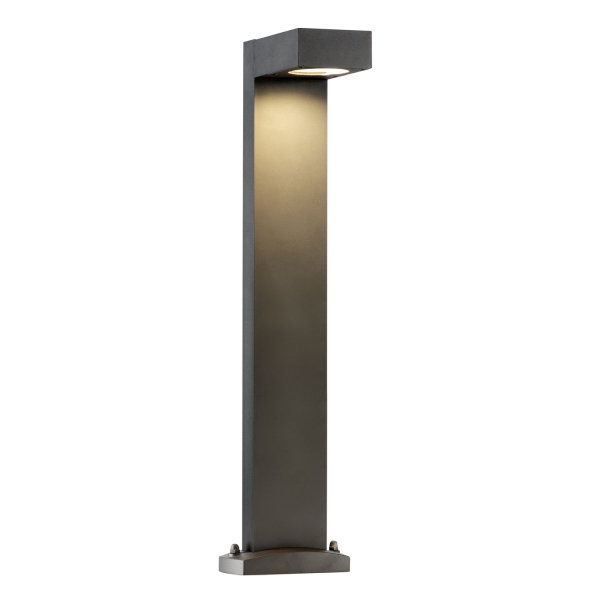 SLV 232295 QUADRASYL 75, Outdoor Standleuchte, Energiesparleuchte GX53, IP44, eckig, anthrazit, L/B/H 19/22,5/75 cm, max. 11 W