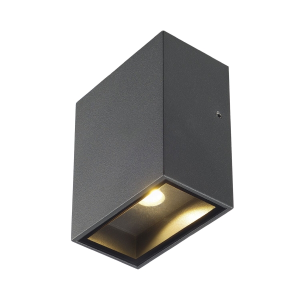 SLV 232435 BIG QUAD Wandleuchte LED 3000K IP44 eckig anthrazit 3,2W