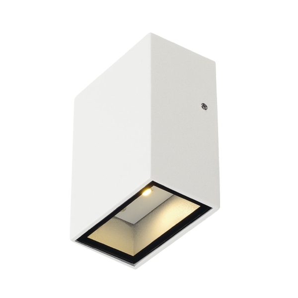SLV 232461 QUAD, Wandleuchte, LED, 3000 K, IP44, eckig, weiß, 4,6