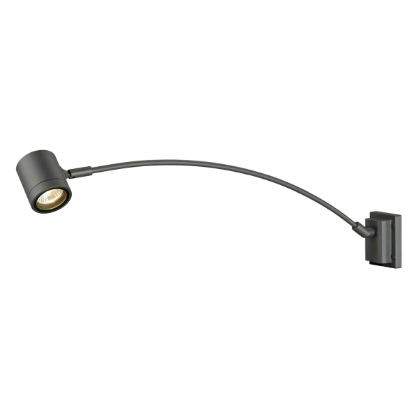SLV 233135 MYRA DISPLAY, Outdoor Wandleuchte, QPAR51, IP55, anthrazit, gewölbt, max. 50 W