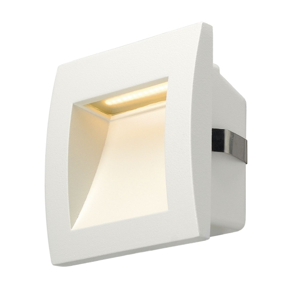 SLV 233601 DOWNUNDER OUT S, Outdoor Wandeinbauleuchte, LED, 3000 K, weiß