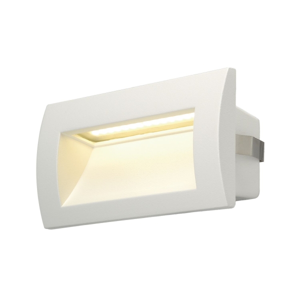 SLV 233621 DOWNUNDER OUT M, Outdoor Wandeinbauleuchte, LED, 3000 K, weiß