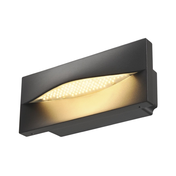 SLV 233635 ADI, Outdoor Wandeinbauleuchte, LED, 3000 K, IP55, anthrazit, 15,4 W