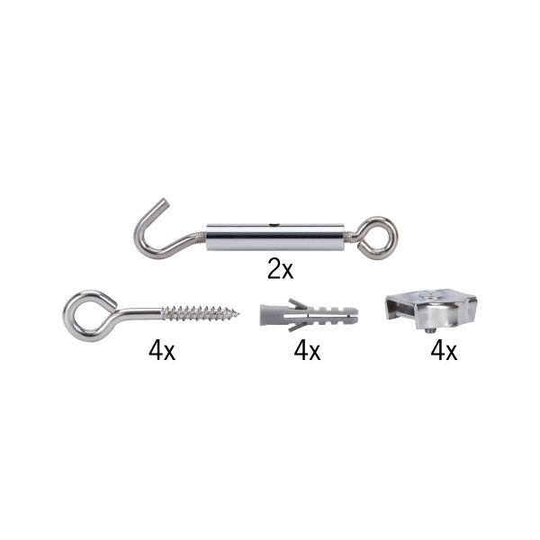 Paulmann 178.03 Seilsystem Montageset Halterung Chrom