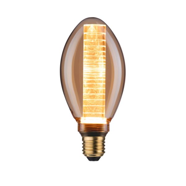 Paulmann 286.01 Inner Glow Edition LED Birne Innenkolben Ringmuster E27 230V 230lm 4W 1800K Gold