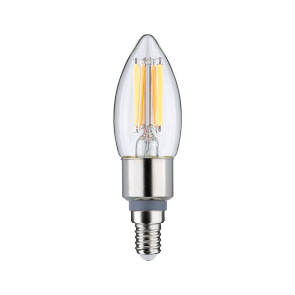 Paulmann 287.77 Filament 230V LED Kerze E14 470lm 5W Dim to warm dimmbar Klar