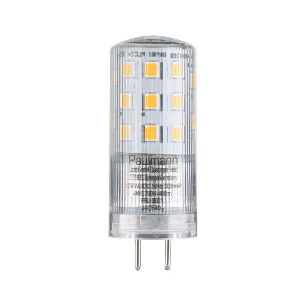 Paulmann 288.33 Niedervolt LED Stiftsockellampe Kunststoff GY6,35 4W 400lm 12V Warmweiß dimmbar