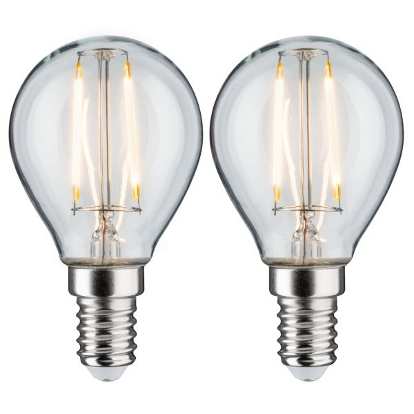 Paulmann 288.57 Filament 230V LED Tropfen E14 2x250lm 2x2,7W 2700K Klar