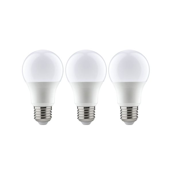 Paulmann 288.71 Standard 230V LED Birne E27 3er-Pack 3x806lm 3x8W 2700K Opal