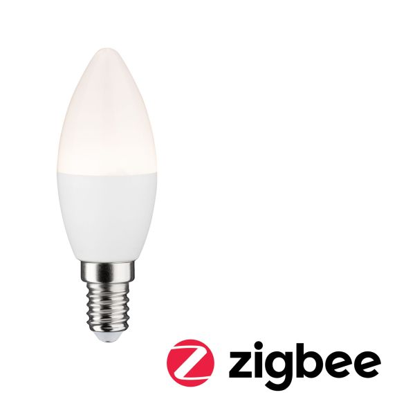 Paulmann 501.25 Smart Home Zigbee LED Kerze 5W Matt E14 2700K Warmweiß
