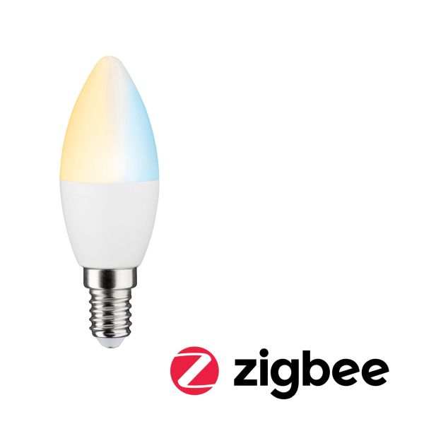 Paulmann 501.26 Smart Home Zigbee LED Kerze 4,9W Matt E14 2700-6500K Tunable White