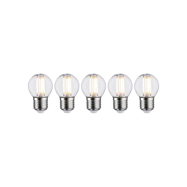 Paulmann 5093 Leuchtmittel Bundle 3x LED Filament Tropfen klar 5x 5W E27 230V 2700K