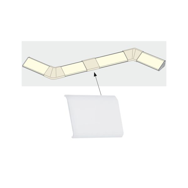 Paulmann 702.63 LED Strip Profil DeltaVerbinder Cover 4 Stück Satin