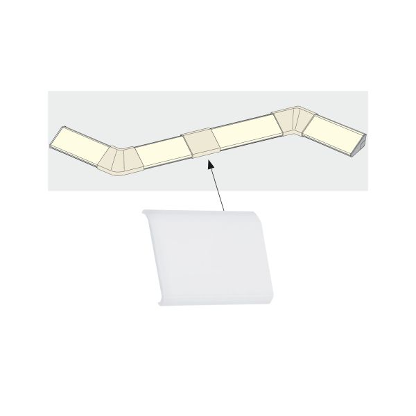 Paulmann 702.63 LED Strip Profil Delta Verbinder Cover 4er Pack Satin