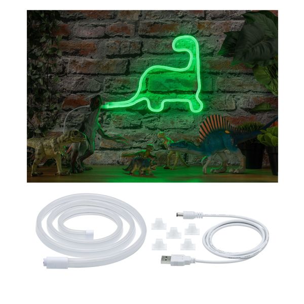 Paulmann 705.63 USB LED Strip Neon Colorflex Grün 1m 4,5W 10lm/m 120 LEDs/m 3000K