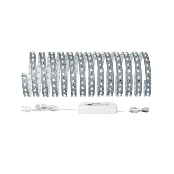 Paulmann 706.05 MaxLED 500 LED Strip Tageslichtweiß Basisset 5m 30W 550lm/m 72 LEDs/m 6500K 60VA