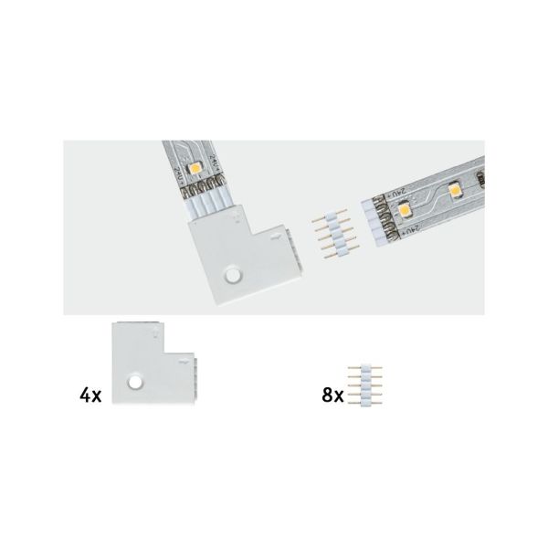 Paulmann 706.16 MaxLED Verbinder Eck-Stück 25x25mm max. 144W Weiß