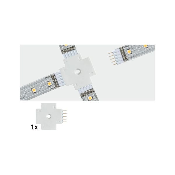 Paulmann 706.17 MaxLED Verbinder X-Stück 32x28mm max. 144W Weiß