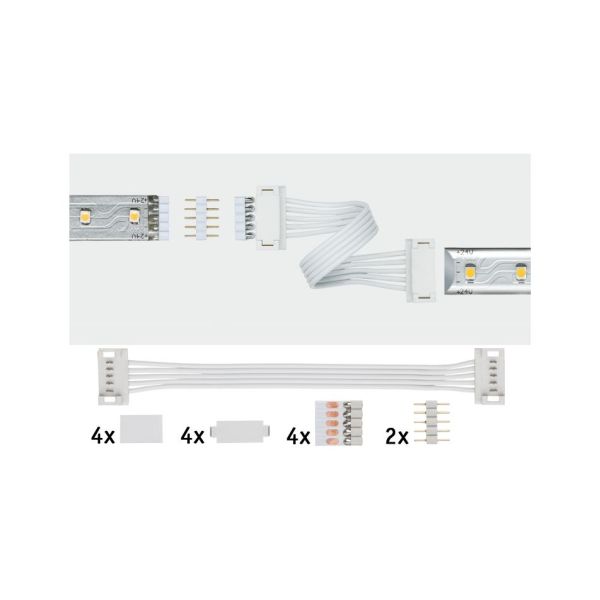 Paulmann 709.19 MaxLEDVerbinder Universal 100x19mm max. 144W Weiß