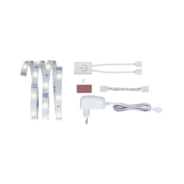 Paulmann 709.54 YourLED ECO LED Strip Warmweiß Comfort Set Touch Sensor 1m 2,4W 160lm/m 3000K 6VA