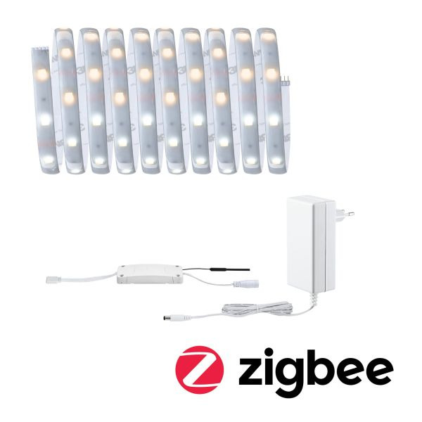 Paulmann 788.69 MaxLED 250 LED Strip Smart Home Zigbee 3.0 Tunable White beschichtet Basisset 3m IP44 12W 250lm/m 30 LEDs/m Tunable White 36VA