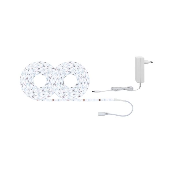 Paulmann 789.77 SimpLED LED Strip Tageslichtweiß Komplettset 10m 22W 3100lm 60LEDs/m 6500K 24VA