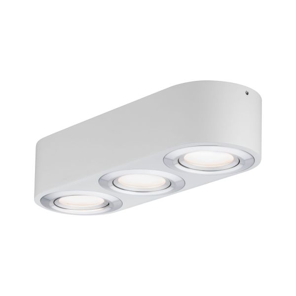 Paulmann 797.10 LED Deckenleuchte 3-Step-Dim Argun 3000K 3x280lm 230V 3x4,2W dimmbar Weiß/Alu gebürstet