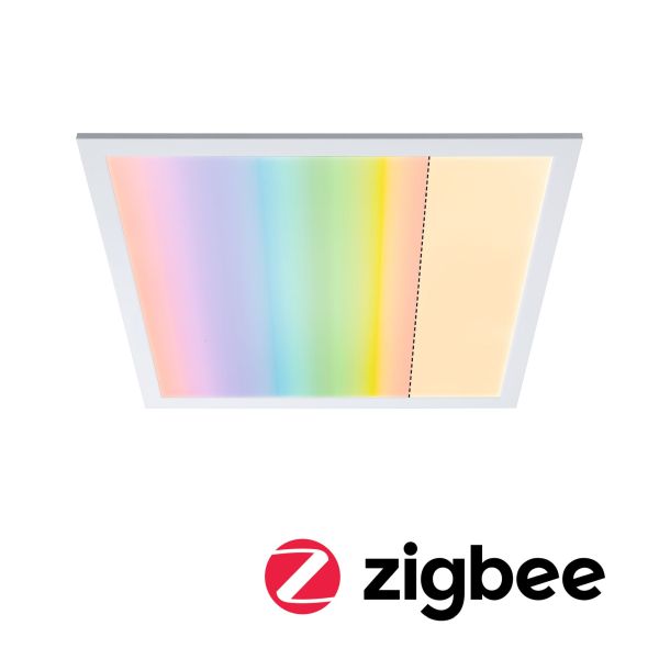 Paulmann 798.09 LED Panel Smart Home Zigbee Amaris eckig 595x595mm 35W 2400lm RGBW Weiß matt dimmbar