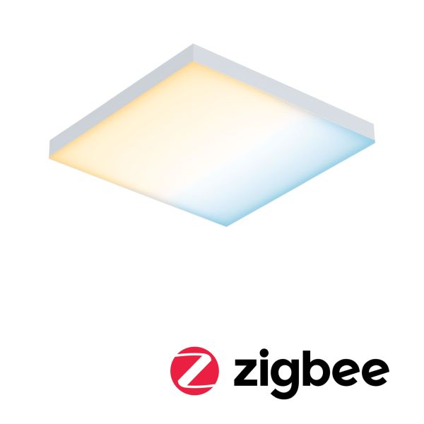 Paulmann 798.24 LED Panel Smart Home Zigbee 3.0 Velora eckig 225x225mm 8,5W 800lm Tunable White Weiß matt dimmbar