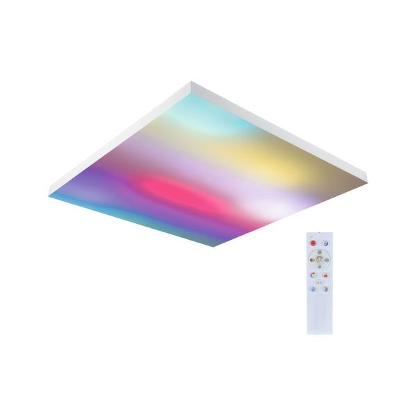 Paulmann 799.06 LED PanelVelora Rainbow dynamicRGBW eckig 595x595mm 31W 2820lm 3000-6500K Weiß dimmbar