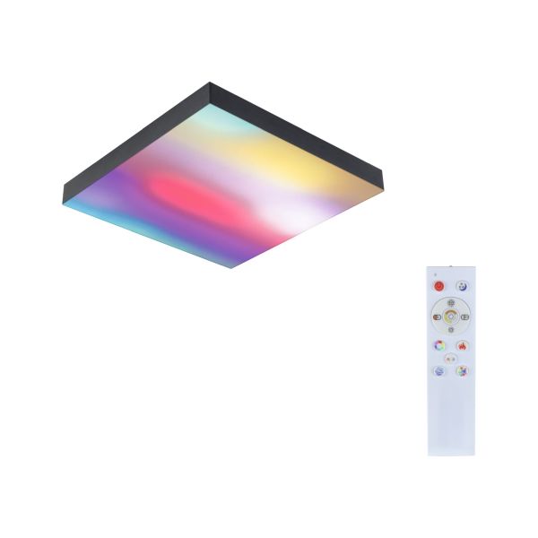 Paulmann 799.07 LED Panel Velora Rainbow dynamicRGBW eckig 295x295mm 13,2W 1140lm RGB+ Schwarz dimmbar