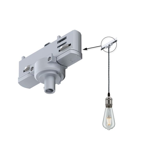 Paulmann 913.85 ProRail3 Pendeladapter Universal max. 1150W 230V Silber