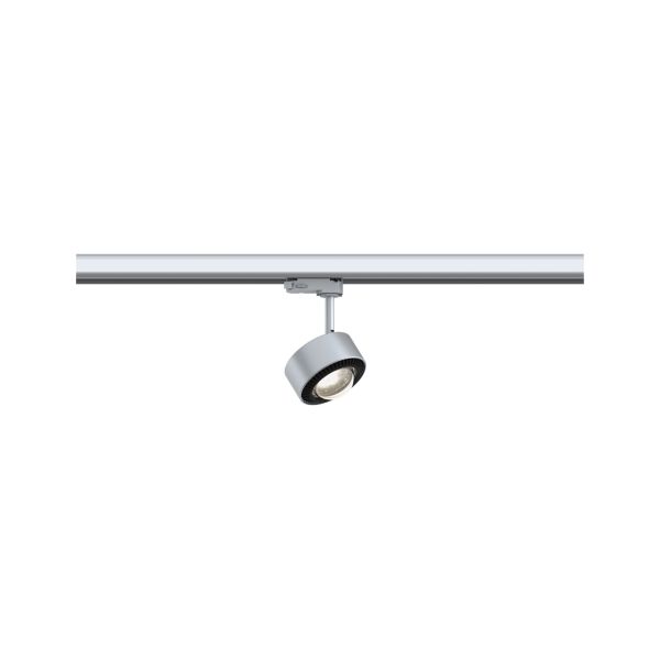 Paulmann 913.88 ProRail3 LED Schienenspot Aldan 539lm 8,5W 3000K dimmbar 230V Silber#Schwarz