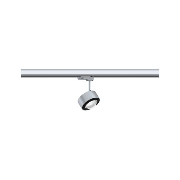 Paulmann 913.91 ProRail3 LED Schienenspot Aldan 533,8lm 8W 4000K dimmbar 230V Silber#Schwarz