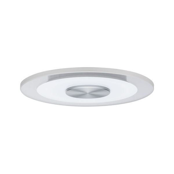 Paulmann 929.07 Premium LED Einbauleuchte Whirl Basisset rund 120mm 3x4,9W 3x180lm 230V dimmbar 3000K Alu gedreht#Satin