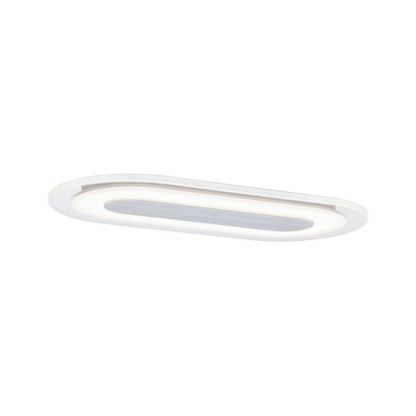 Paulmann 929.08 Premium LED Einbauleuchte Whirl Einzelleuchte rund 230x115mm 5,8W 220lm 230V dimmbar 3000K Alu gedreht/Satin