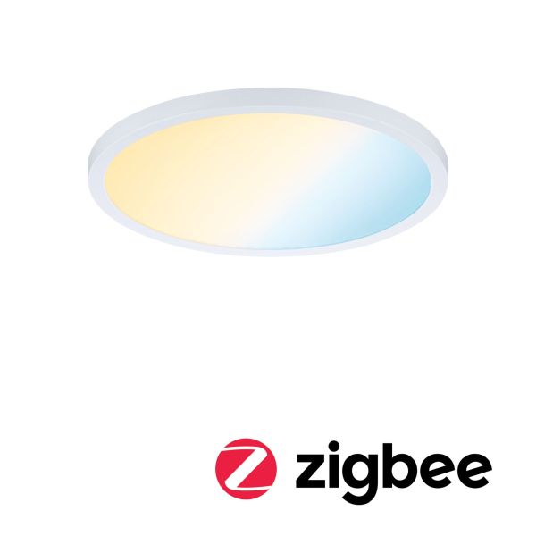 Paulmann 930.44 VariFit LED Einbaupanel Smart Home Zigbee 3.0 Areo IP44 rund 230mm 16W 1400lm Tunable White Weiß dimmbar