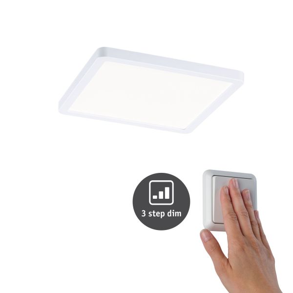 Paulmann 930.59 VariFit LED Einbaupanel 3-Step-Dim Areo IP44 eckig 175x175mm 13W 1200lm 4000K Weiß dimmbar