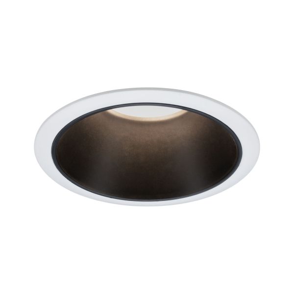 Paulmann 933.94 Einbauleuchte Cole rund 88mm GU10 max. 10W 230V dimmbar Weiß#Schwarz matt