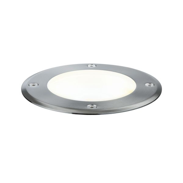 Paulmann 939.08 Plug & Shine LED Bodeneinbauleuchte Floor Einzelspot IP67 3000K 6W 20° Silber