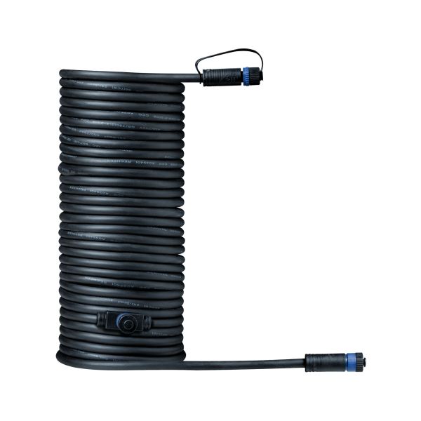 Paulmann 939.28 Plug & Shine Kabel 10m 2 Ausgänge IP68 Schwarz