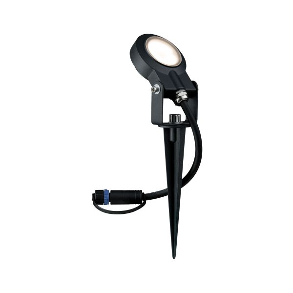 Paulmann 939.34 Plug & Shine LED Gartenstrahler Sting Einzelspot IP67 3000K 6W Anthrazit