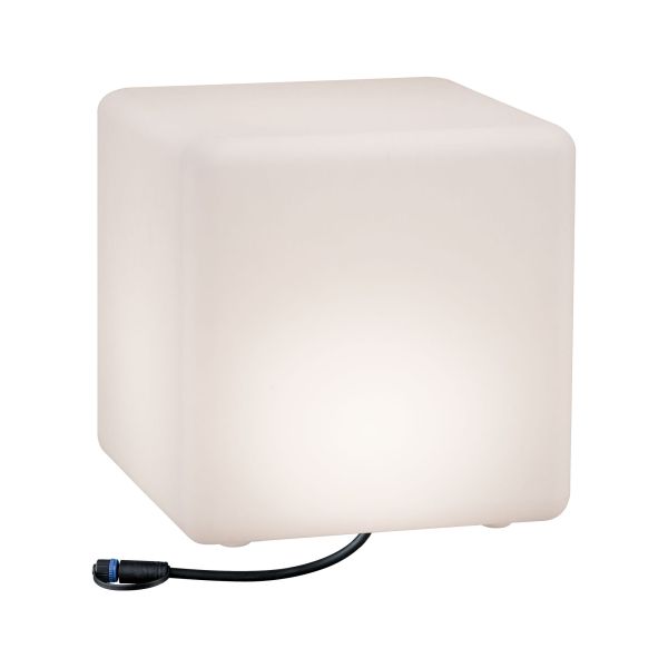 Paulmann 941.81 Plug & Shine LED Lichtobjekt Cube IP67 3000K 6,5W Weiß