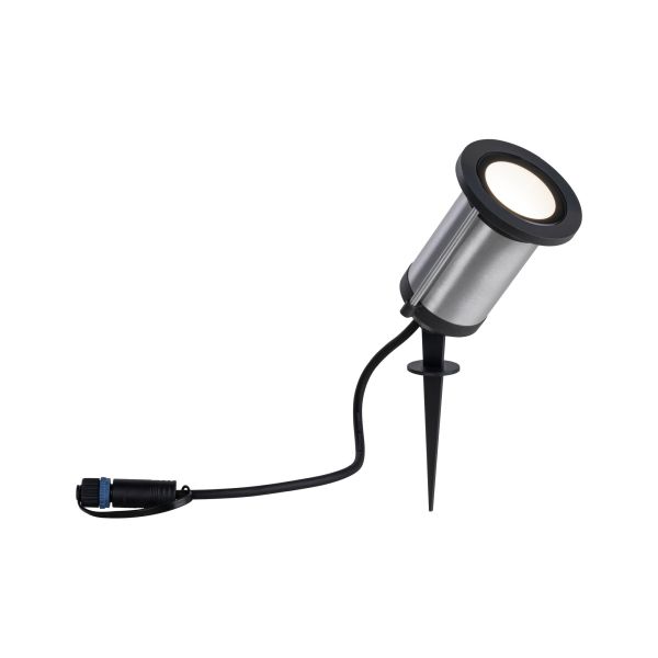 Paulmann 942.85 Plug & Shine LED Gartenstrahler Classic Einzelspot IP65 3000K 5,1W Anthrazit