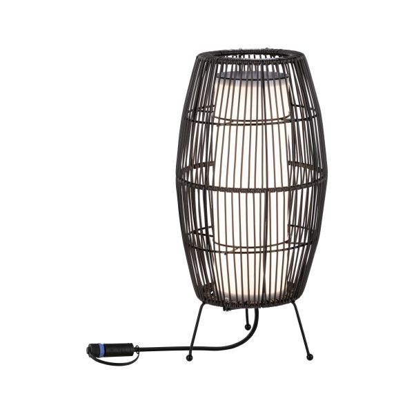 Paulmann 943.19 Plug & Shine Lichtobjekt Basket IP44 3000K 7,8W 24V Braun 40x20cm