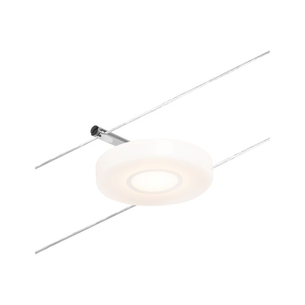 Paulmann 944.27 CorDuo LED Seilsystem DiscLED Einzelspot 200lm 4,5W 3000K 12V Chrom matt/Chrom