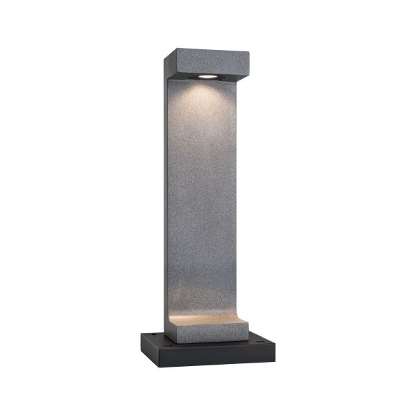 Paulmann 945.02 LED Pollerleuchte Concrea IP65 616 mm 3000K 6,8W 200lm 230V Schwarzer Sandstein Beton
